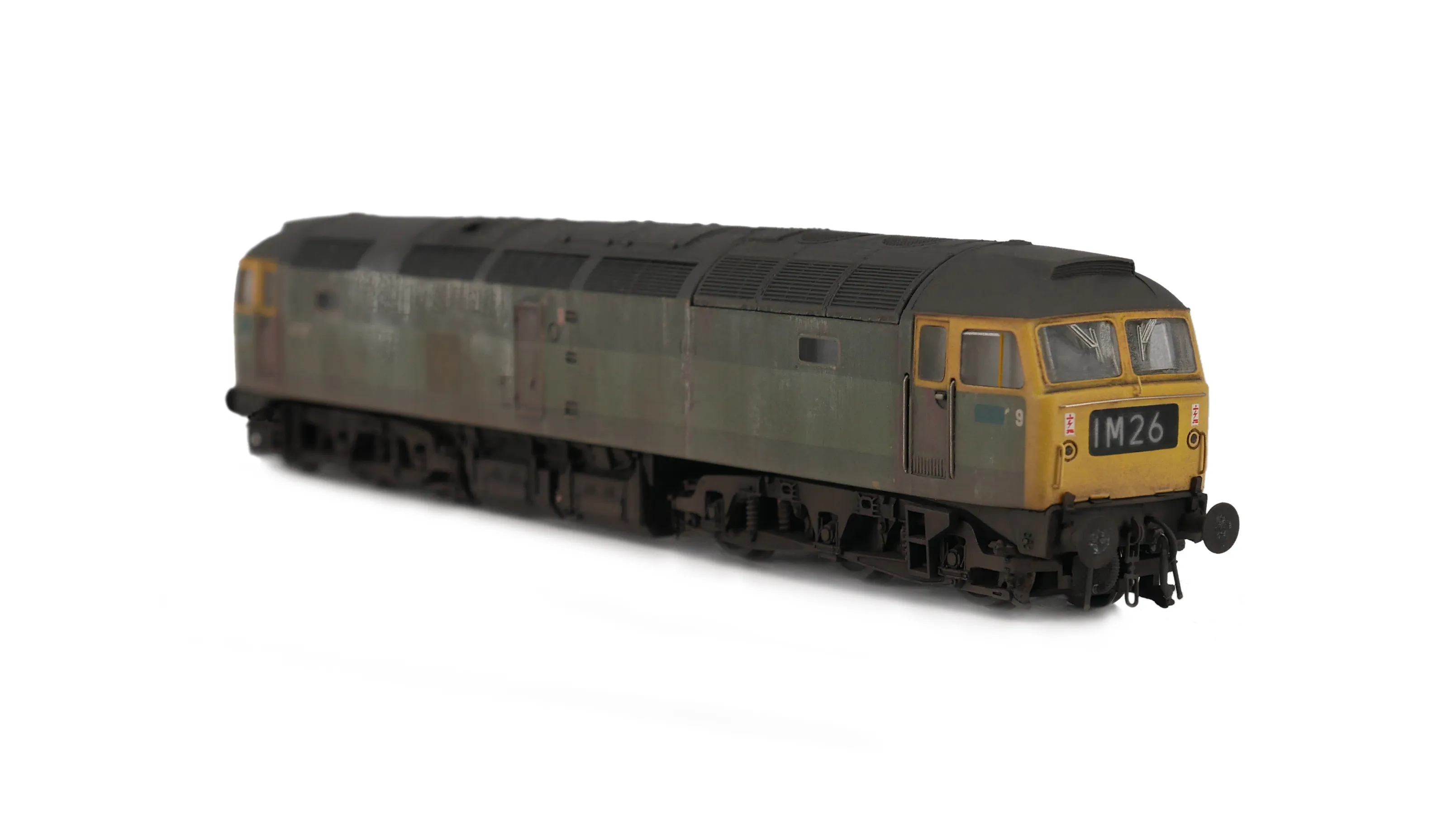 Finished Class 47 with weathering, detailing and modifications