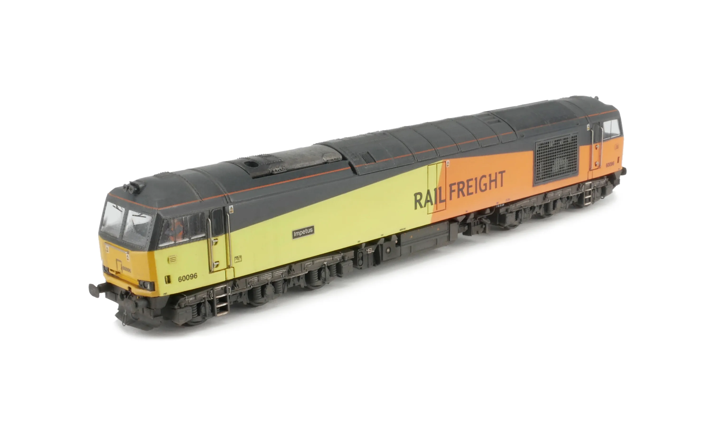 Class 60 096 in Railfreight livery with detailed modifications