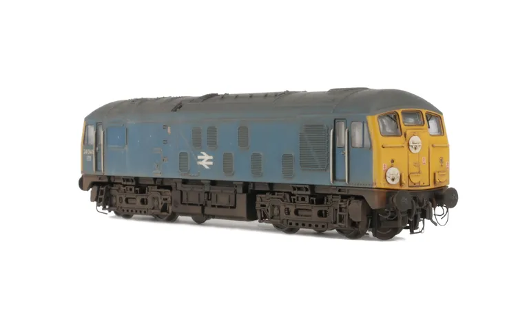 24044 with detailed buffer beam at one end and semi detailed at coupling end, driver fitted, renumbered, headcode discs slimmed down and etched workplates