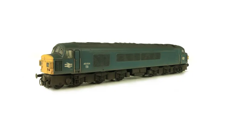 45054 converted to a splitbox nose version with full respray. Other added details include etched roof grill and fan, driver fitted, detailed buffer beam at one end and semi detailed at coupling end, renumbered and slimmed down bogies.