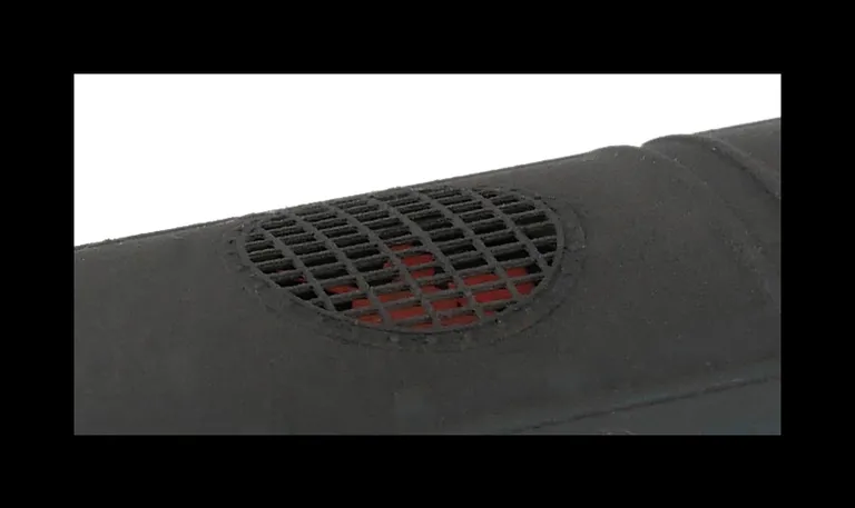 Close up of etched roof grill.