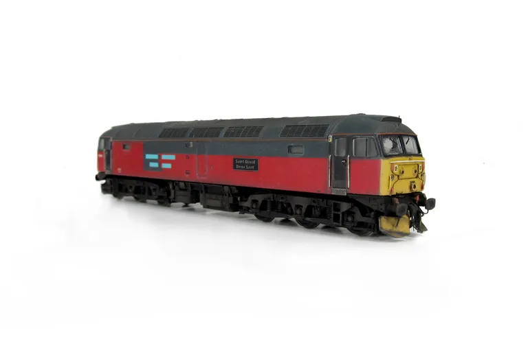 47790 showing a partial respray to RES livery. Base model has been converted to a cutaway buffer beam example with etched kick plates and modified battery box. Other details include: detailed buffer beam at one end and semi detailed at coupling end, mould