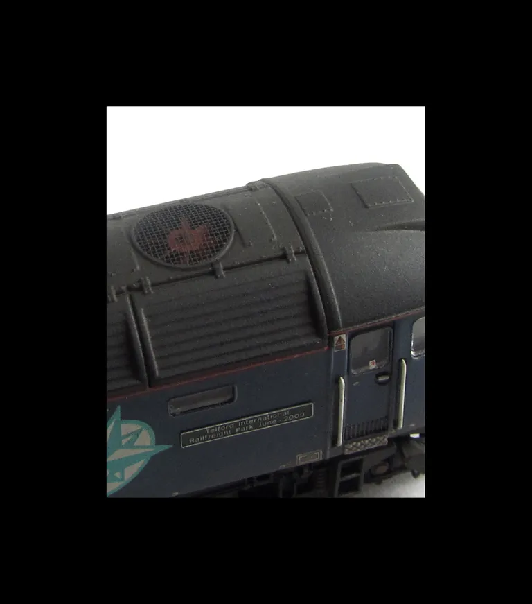 Close up of etched roof grill