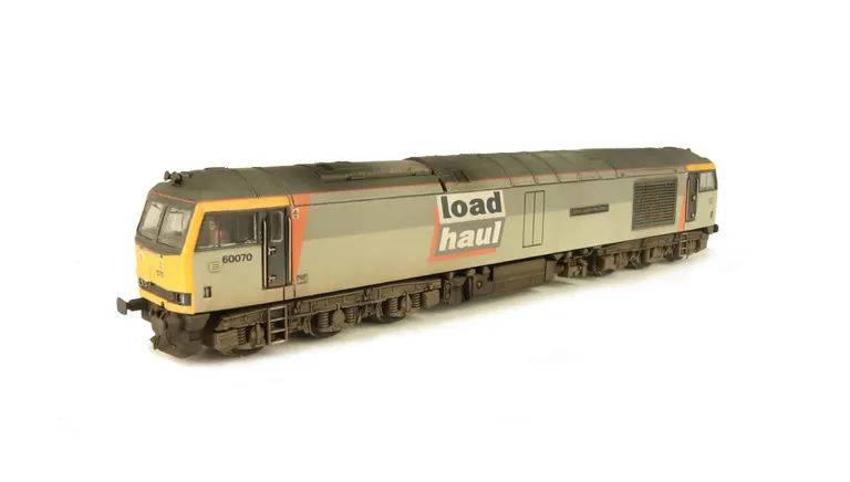 60070 with re livery to Loadhaul, detailed buffer beam at one end and semi detailed at coupling end, renumbered, body lowered and driver fitted.
