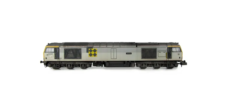60090  Faded paintwork with re livery to coal sector, etched nameplates and symbols, renumbered, detailed buffer beam at one end and semi detailed at coupling end and body lowered.