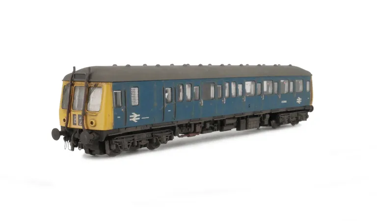 55005 respray to BR Blue, headcode boxes added, renumbered with detailed buffer beam at both ends.