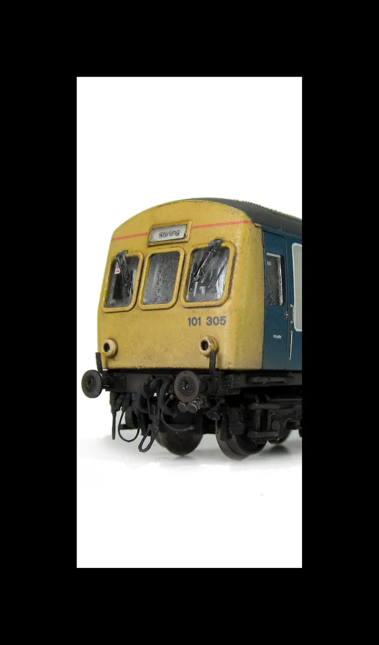 Class 101 with detailed buffer beam at both ends with passengers and driver fitted.