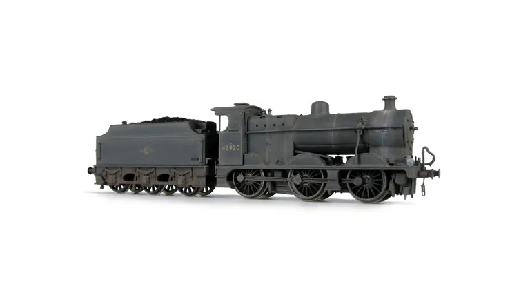 43920 heavily weathered. Added details include: moulded coal replaced with real coal, etched depot plaques/work plates and detailed buffer beam at one end.