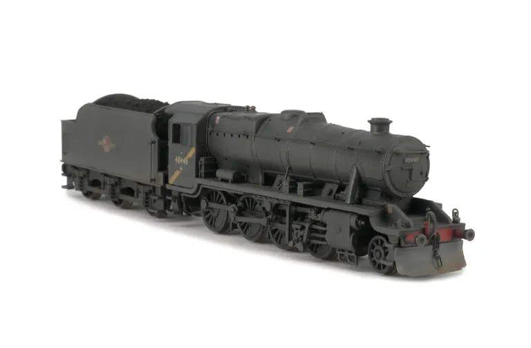 48448  Added details include: renumbered, under the wires yellow stripe added, moulded coal replaced with real coal, loco crew added, etched depot plaques and work plates, extra details added, snowploughs and detailed buffer beam.