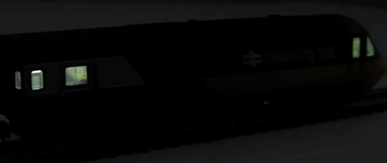 Close up of added lights to cab and guards compartment.