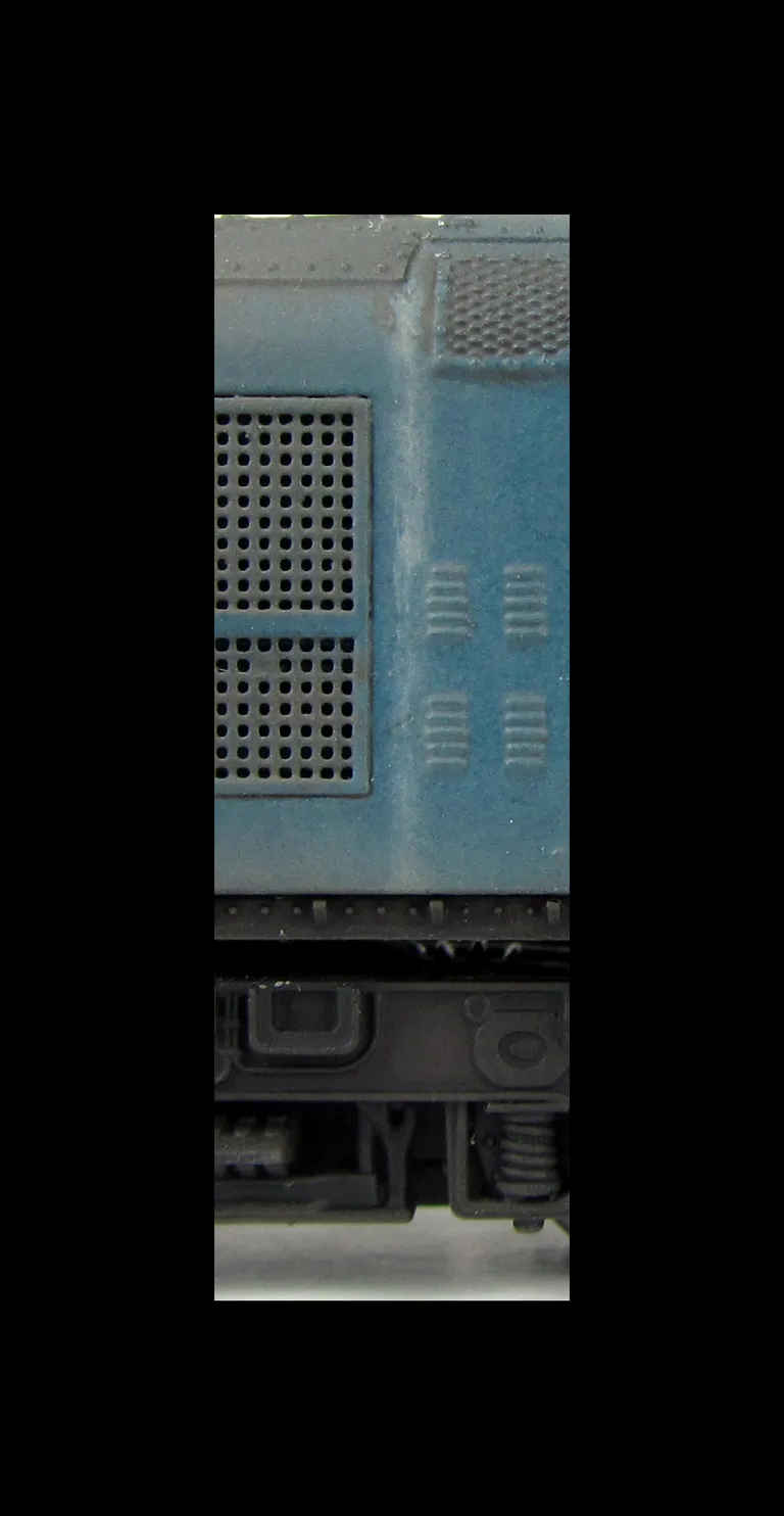 Close up of lime streak on bodyside.