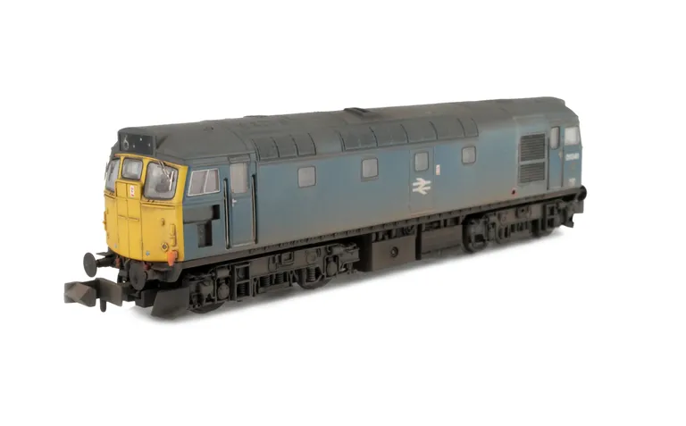 D5348 with full respray into BR Blue. Brass buffers added, snowploughs, token catcher recess added. etched windscreen wipers, boiler access panel taken off and smoothed over, etched work plates, moulded roof grill replaced with 3D etched fan and grill, mo
