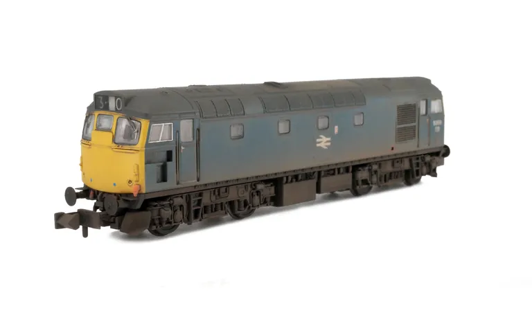 D5359 with full respray into BR Blue. Brass buffers added, etched windscreen wipers, token catcher recess added. snowploughs, boiler access panel taken off and smoothed over, etched work plates, moulded roof grill replaced with 3D etched fan and grill, mo