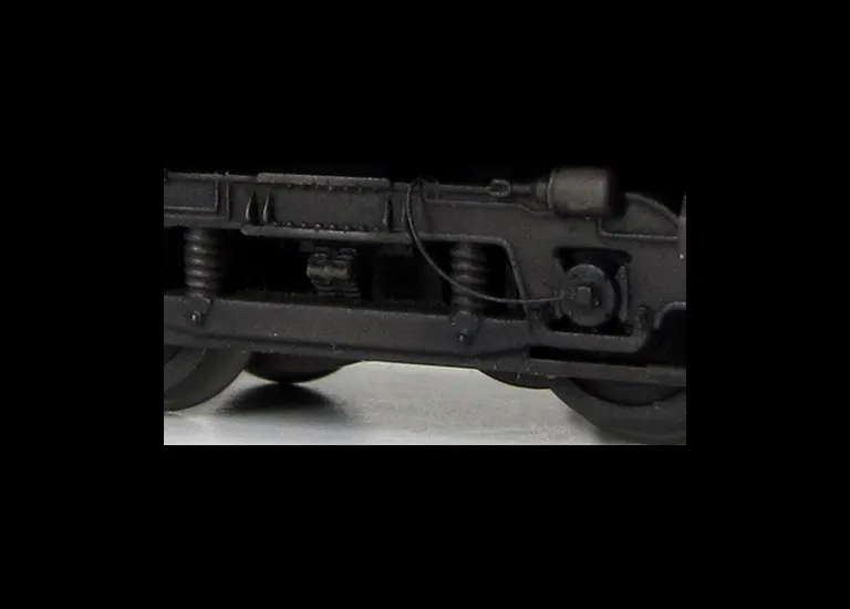 Close up of side frames with added speedo cable.