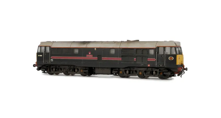31468 Full respray to Fragonset livery. Added details include: Renumbered, bracket on nose, detailed buffer beam and semi detailed at coupling end, etched nameplates, driver and roof grills modified to top hat version with 3D etched fan and grill.