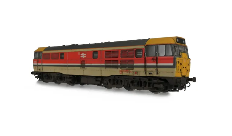 31970 Added details include: front test multi sockets, livery adjusted, renumbered, detailed buffer beam and semi detailed at coupling end, driver and moulded roof grills replaced with 3D etched fan and grill.