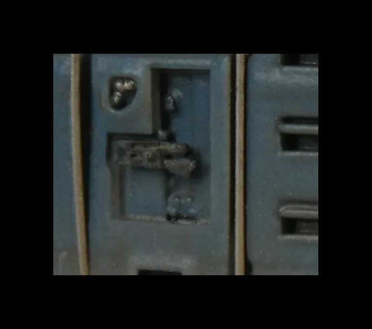 Close up of token catcher