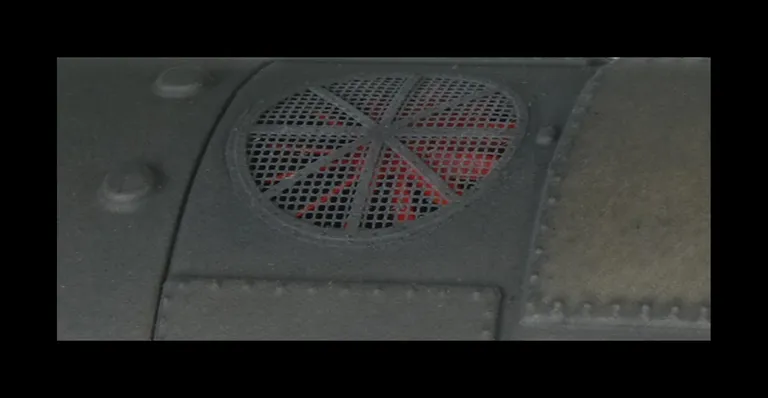 etched fan and grill