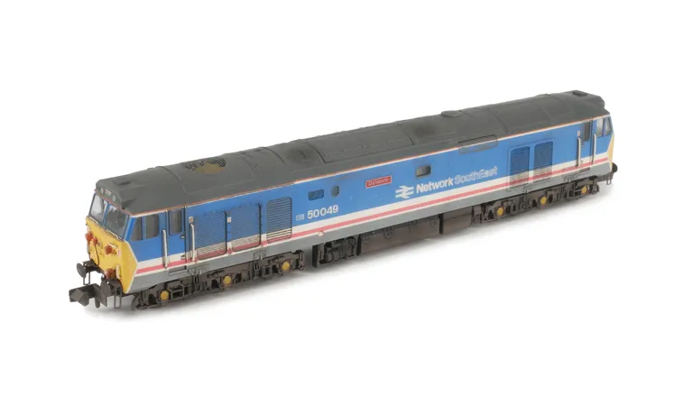 50049 Added details include: etched nameplates, mu socket replaced, moulded roof grills replaced with 3D fan and grill and headcodes improved.