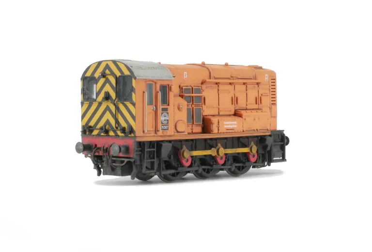 3087 Full respray into CEGB livery. Details added include: renumbered, door recess, headlight, whistle replace with horn, driver, rods painted, detailed buffer beam and semi detailed at coupling end.